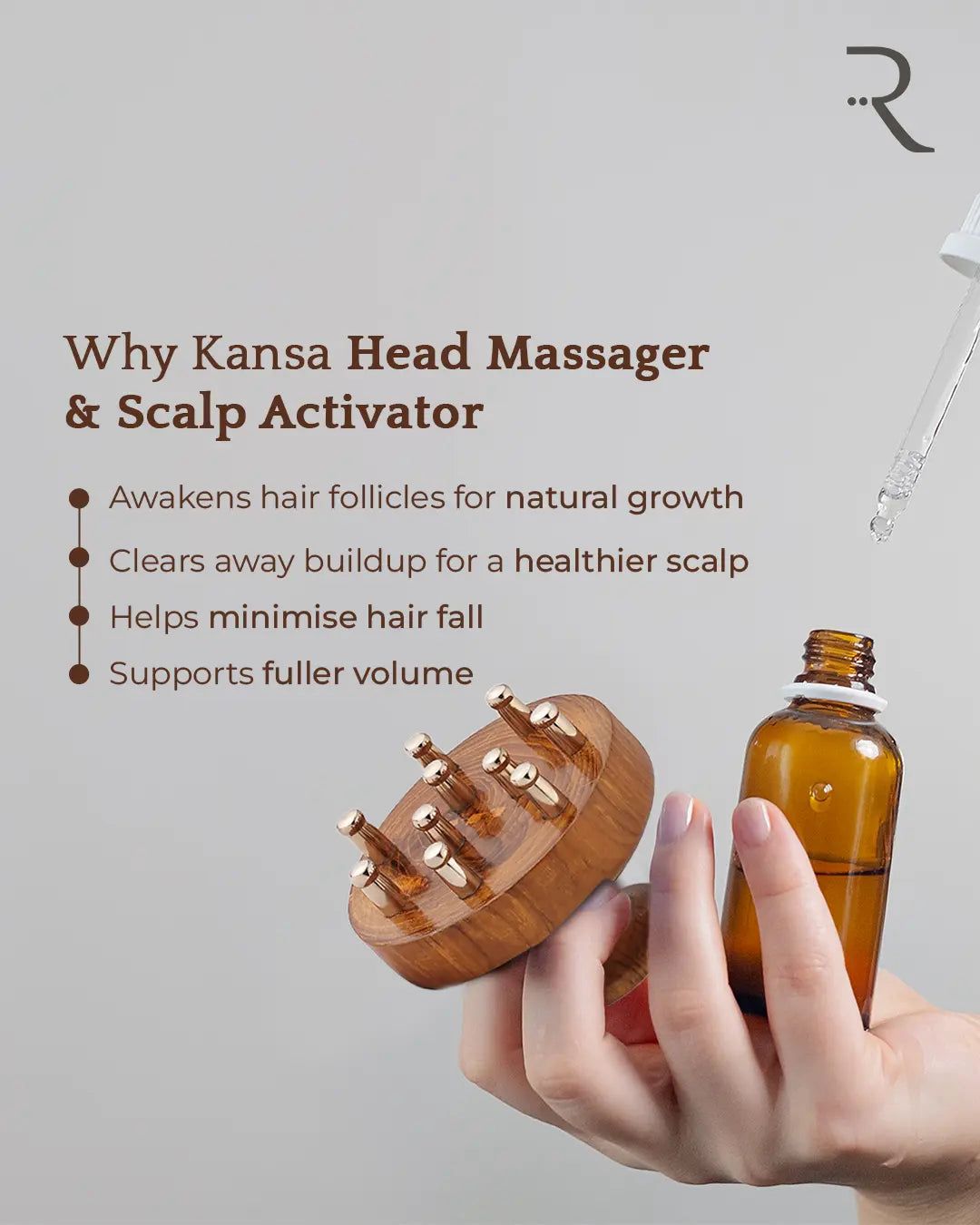 Ayurvedic Kansa Scalp & Body Massager