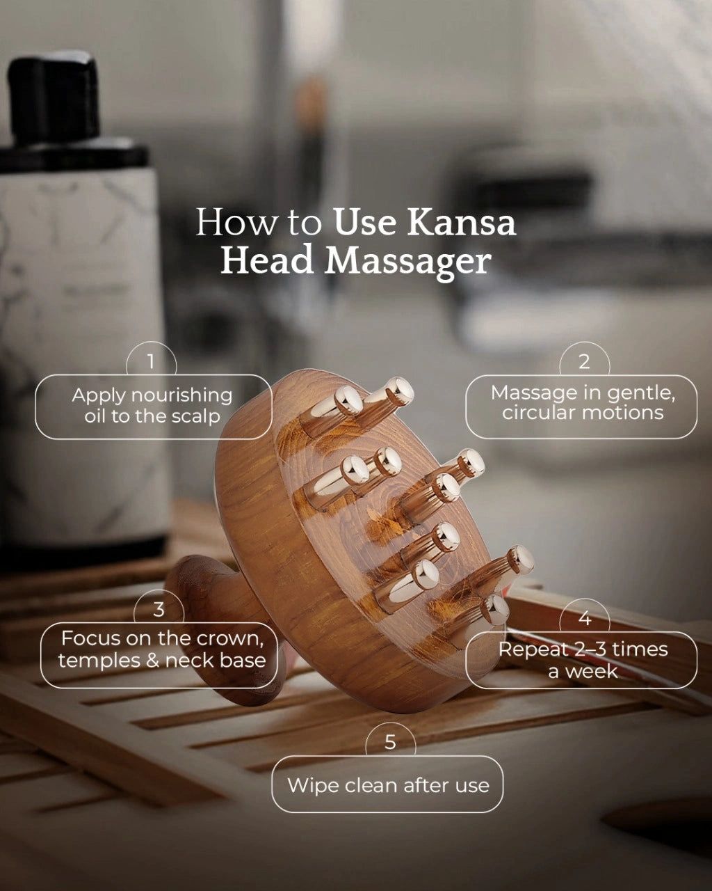 Ayurvedic Kansa Scalp & Body Massager